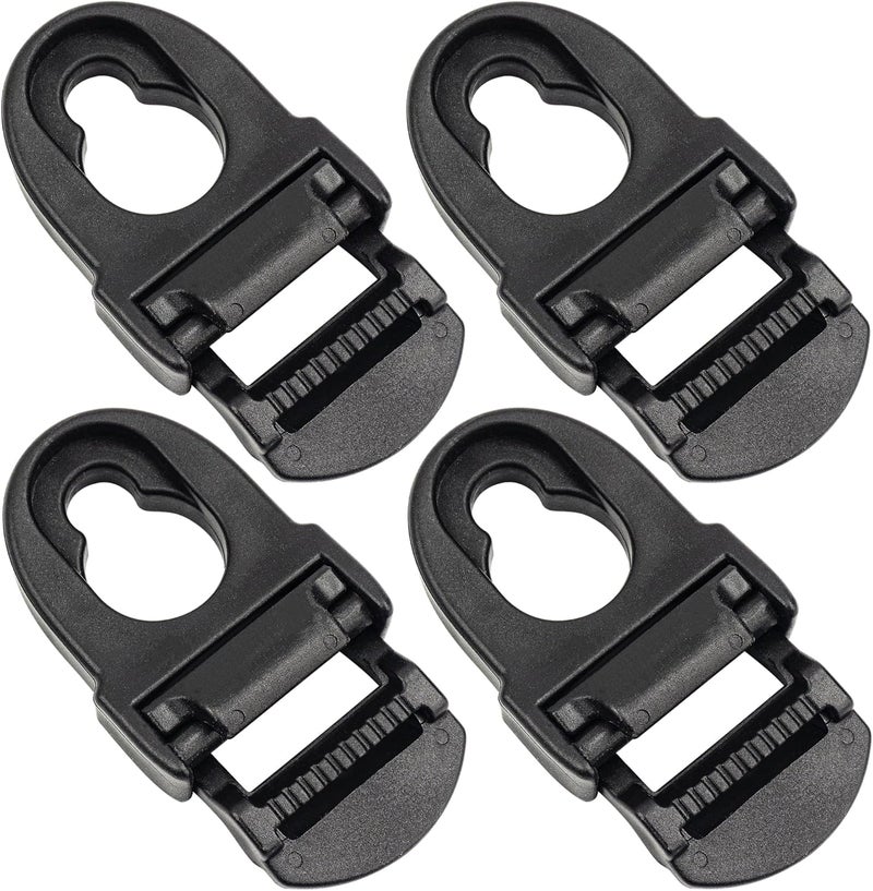Omoojee Store 4 Sets Kayak Seat Clips and Hooks, Kayak Replacement Parts Compatible with Lifetime Emotion, Kayak Accessories (Black) - Image 1